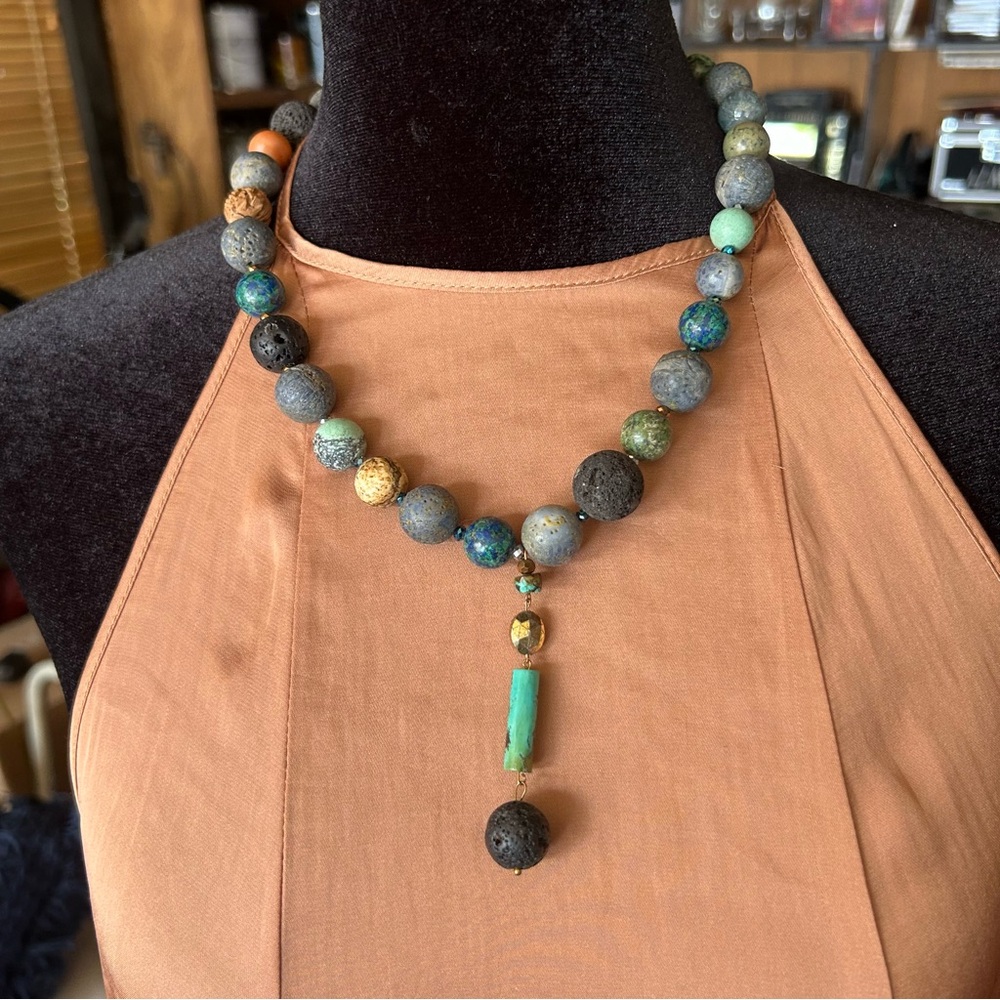 Bohemian Semi Precious Stones Original Necklace